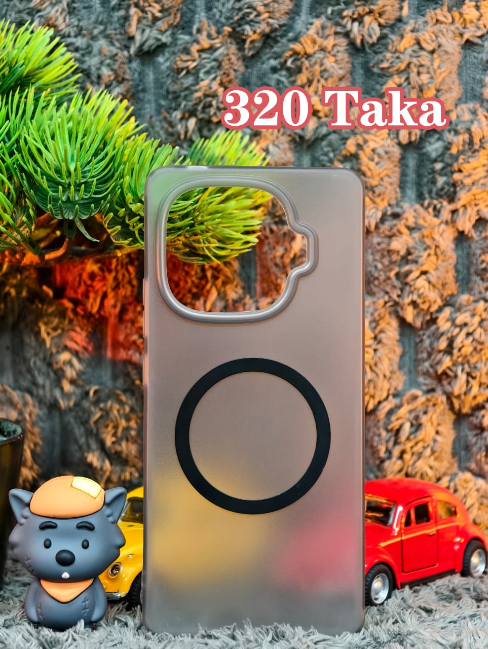 IQOO Z9 Turbo Semi Transparent Magnetic Case